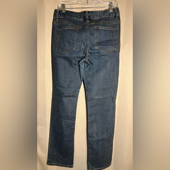 Vintage Tapemeasure Size 10 Straight Leg Blue Denim High Rise Jeans - Picture 5 of 14